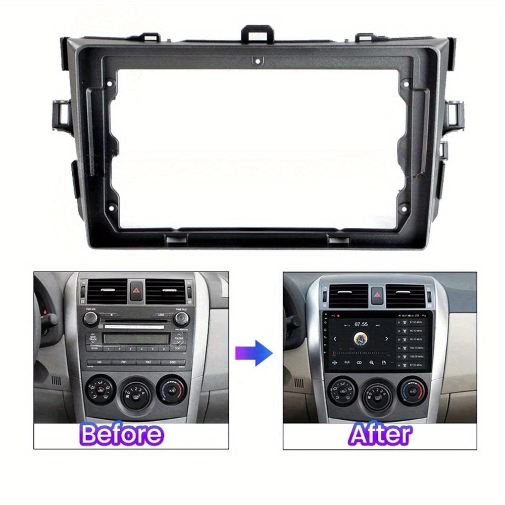 9 inch Car Radio Frame Fascia For Toyota Corolla E140/150 2006-2013 auto Dash Trim Kits Panel car Radio Multimedia Dash Kit frame