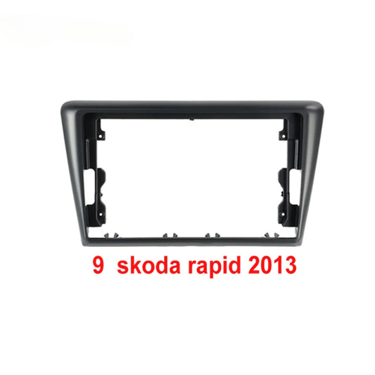 2 DIN Car Radio For Skoda Rapid NH3 NH12012 2014 Android 2 Din dvd gps Stereo Mounting Bezel Faceplate Frame Kit