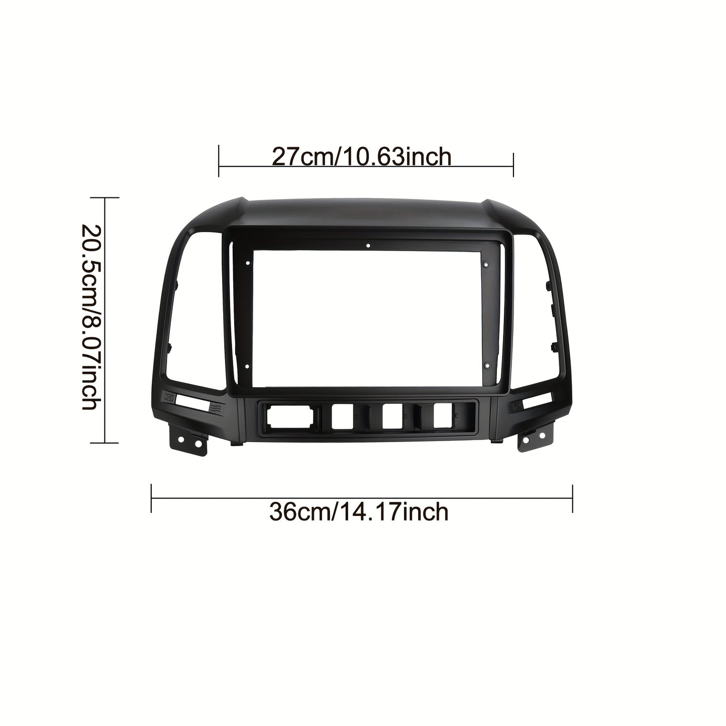 9 inch Car Radio Frame Fascia For HYUNDAI SANTAFE 2006-2012 Left Hand Drive auto Dash Trim Kits Panel car Radio Multimedia Dash Kit frame
