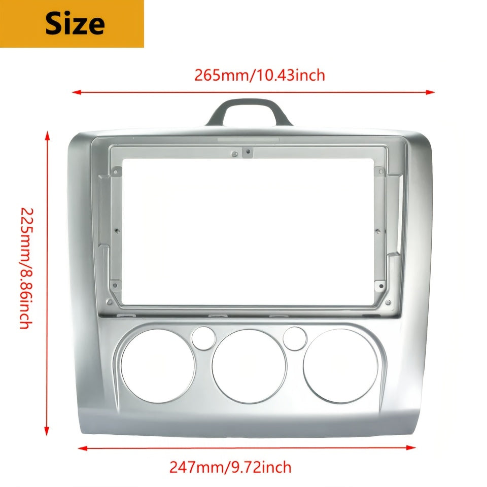 9 inch Car Radio Frame Fascia For FORD FOCUS 2005-2011 MANUAL AC/AUTO AC auto Dash Trim Kits Panel car Radio Multimedia Dash Kit frame