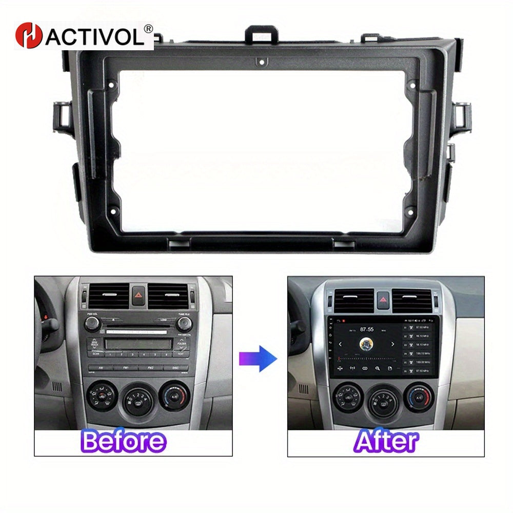 9 inch Car Radio Frame Fascia For Toyota Corolla E140/150 2006-2013 auto Dash Trim Kits Panel car Radio Multimedia Dash Kit frame