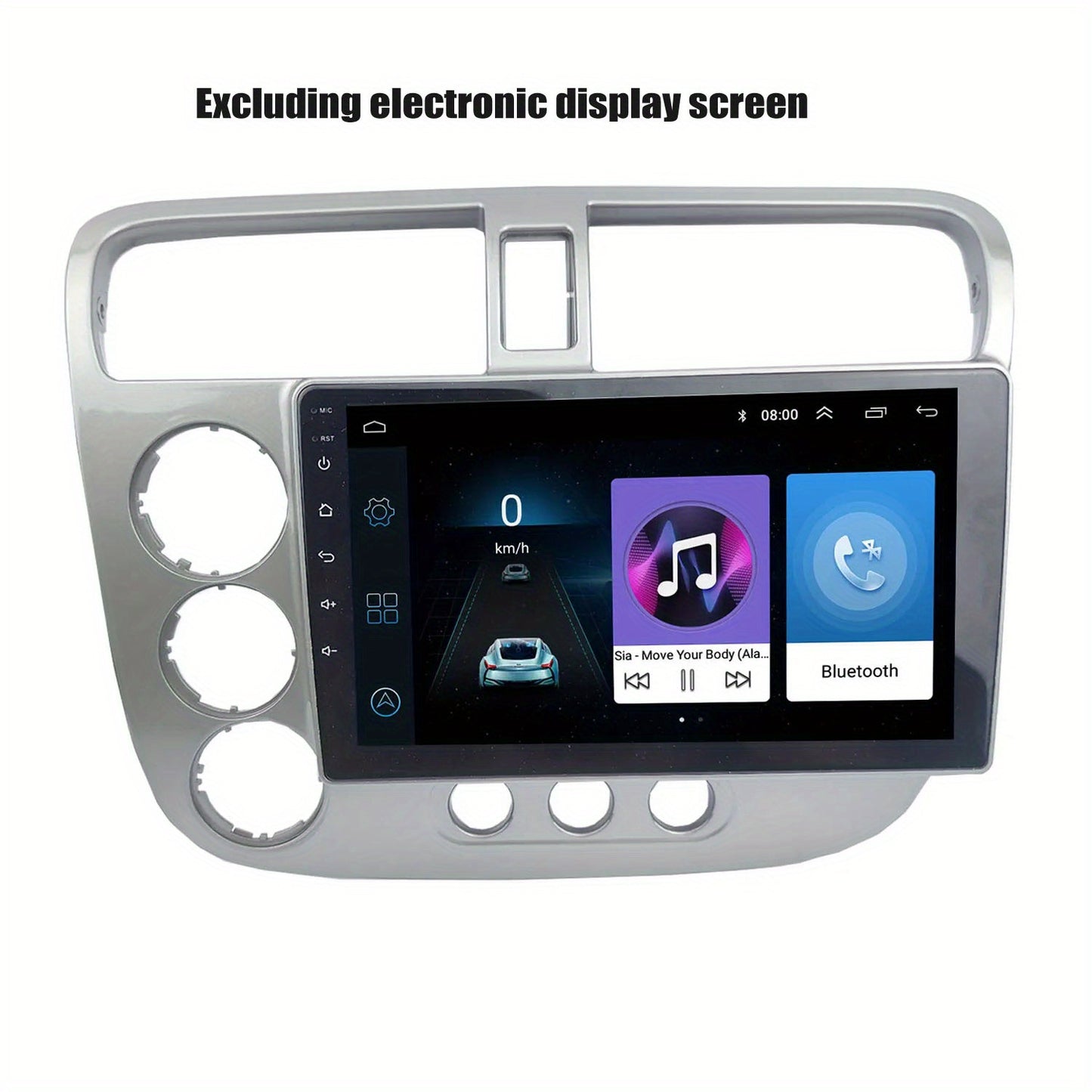 9 inch Car Radio Frame Fascia For HONDA Civic 2001-2006 auto Dash Trim Kits Panel car Radio Multimedia Dash Kit frame