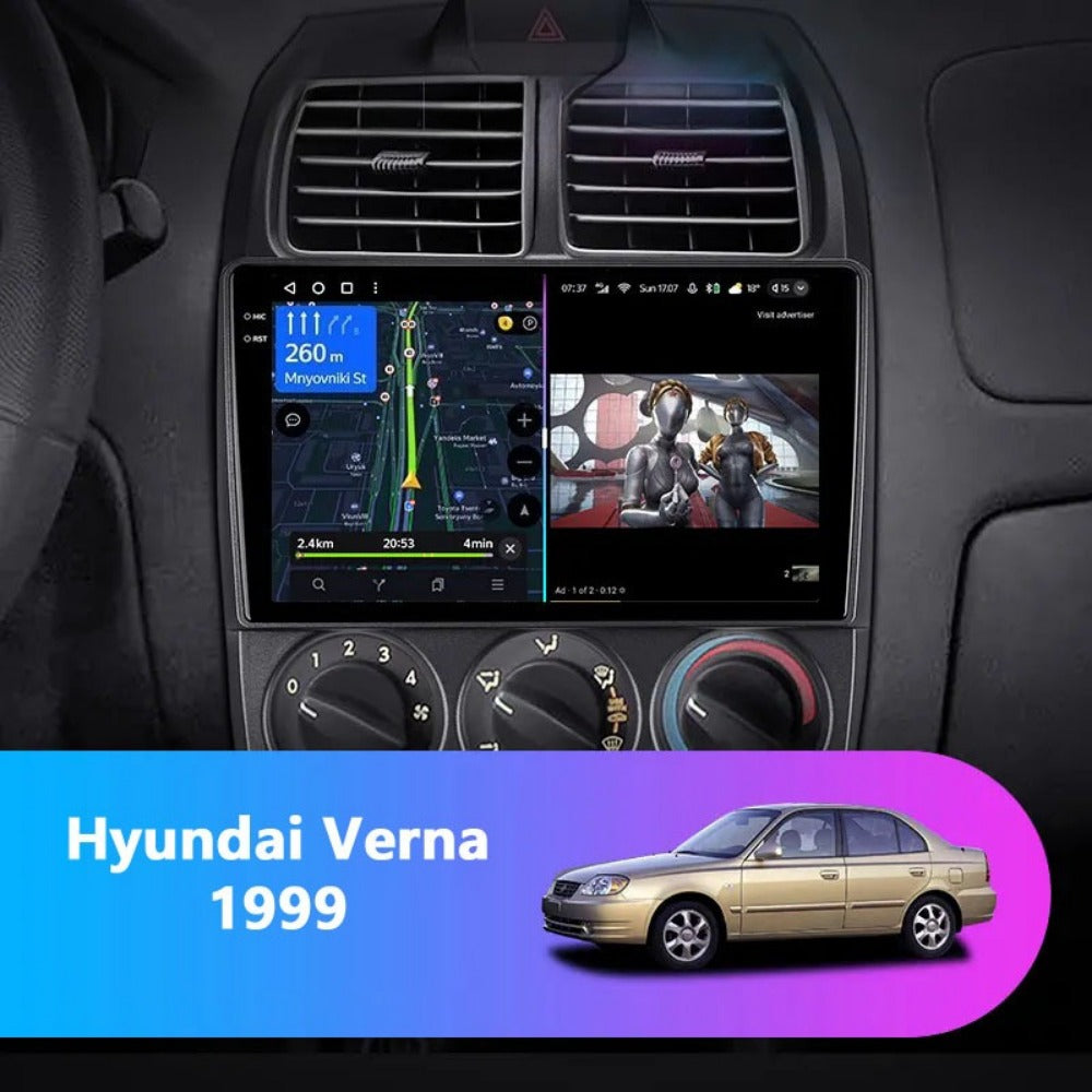 Car Radio For 1999 HYUNDAI Hyundai Reina VERNA Android 2 Din dvd gps Stereo Mounting Bezel Faceplate Frame Kit