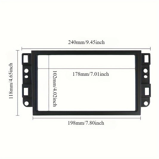 2 Din car radio Fascia Panel Frame For Chevrolet Aveo For Lova Gentra, car Radio Stereo Panel Dash Mounting Installation Trim Kit Frame Bezel