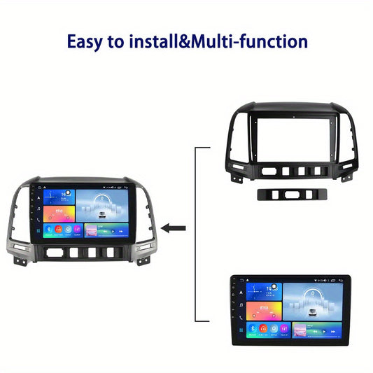 9 inch Car Radio Frame Fascia For HYUNDAI SANTAFE 2006-2012 Left Hand Drive auto Dash Trim Kits Panel car Radio Multimedia Dash Kit frame
