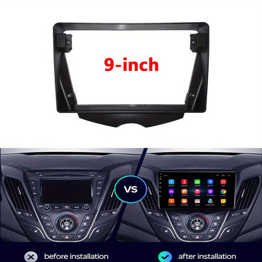 Car Radio For Hyundai Veloster 2011-2018 Android 2 Din dvd gps Stereo Mounting Bezel Faceplate Frame Kit