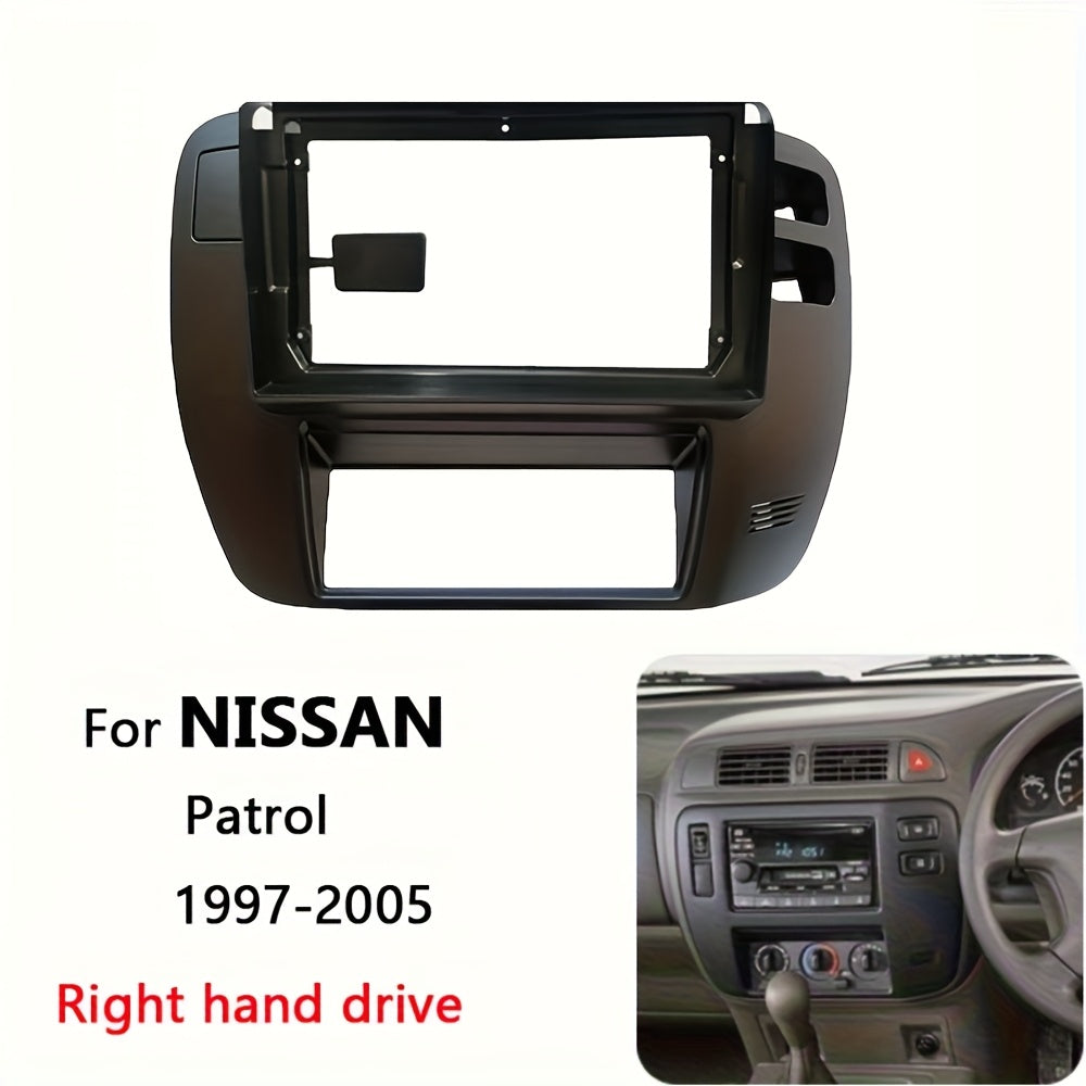 9 inch Car Radio Frame Fascia For Nissan Patrol 1997-2005 Dash Trim Kits Panel car Radio Multimedia Dash Kit frame
