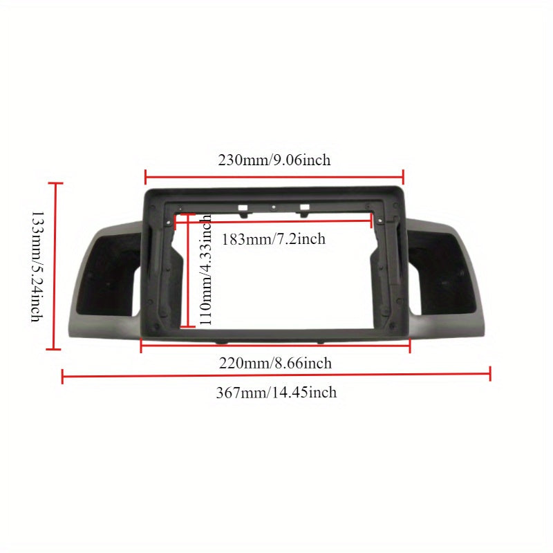 2 Din Car radio 9'' Fascia Frame For Toyota Corolla E120 e 120 BYD F3 2007-2011 Dashboard Fascia Stereo Panel Dash Kit