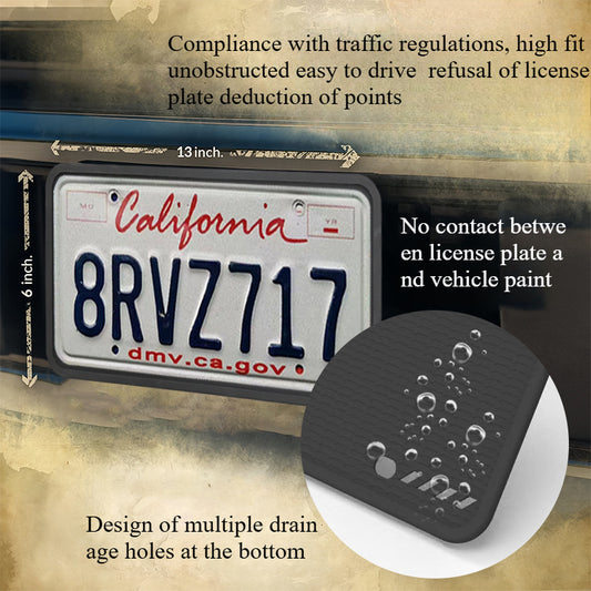 US standard license plate holder, rust proof silicone license plate frame, foreign license plate holder, Canadian license plate holder, photo holder, wholesale customization