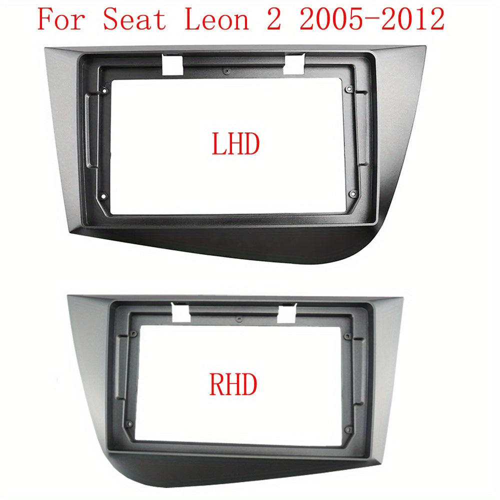 9 inch Car Radio Frame Fascia For SEAT LEON 2005-2012 auto Dash Trim Kits Panel car Radio Multimedia Dash Kit frame