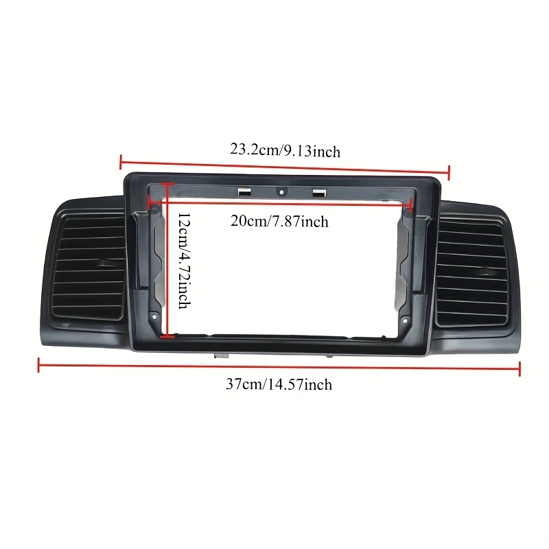 2 Din Car radio 9'' Fascia Frame For Toyota Corolla E120 e 120 BYD F3 2007-2011 Dashboard Fascia Stereo Panel Dash Kit