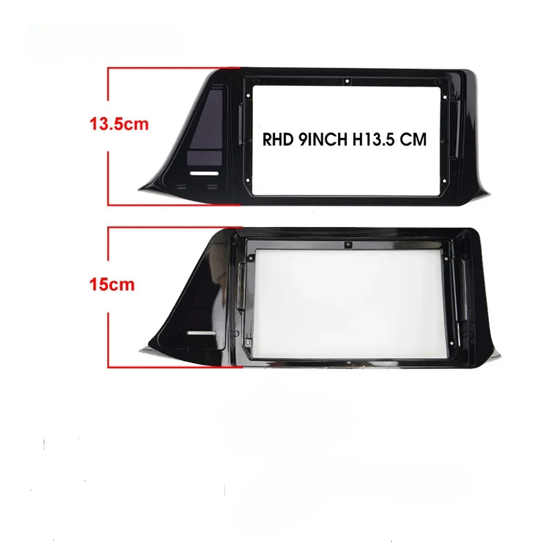 9 Inch 10Inch Car Frame Fascia auto frame For Toyota CHR C-HR 2016 RHD Android Radio Dash Fitting Panel Kit