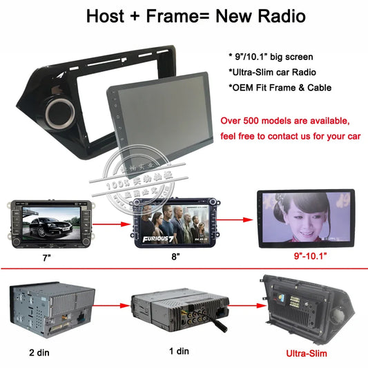 2 Din Car Radio Fascia frame for FAW Besturn X80 2013-2016 car DVD player Panel Dash Kit Installation Frame car product