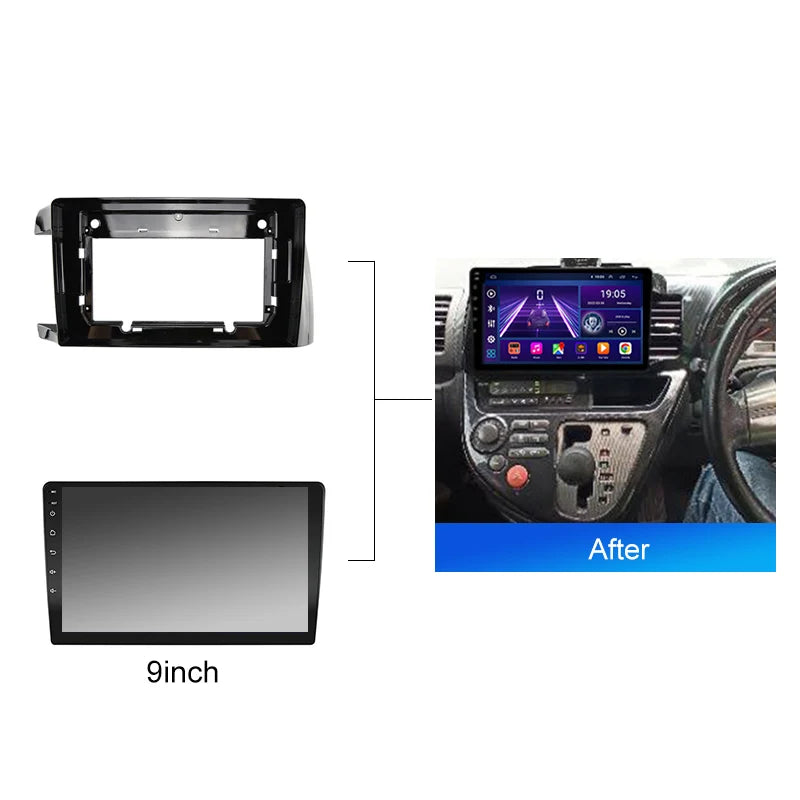 10.1 Inch Car Radio Fascia For TOYOTA Wish LHD RHD 2003 2008 GPS MP5 Player Casing Frame 2 Din Head Unit Dash Cover Panel