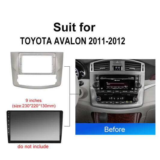 Car Radio For TOYOTA AVALON 2011 2012 Android 2 Din dvd gps Stereo Mounting Bezel Faceplate Frame Kit