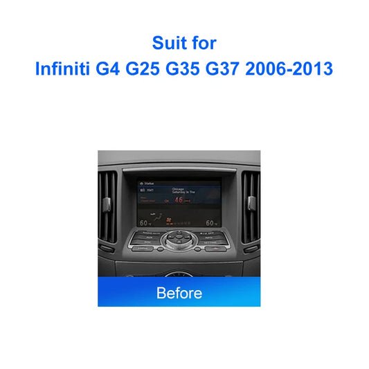 2 DIN Car Radio For Infiniti G4 G25 G35 G37 2006 2013 Android 2 Din dvd gps Stereo Mounting Bezel Faceplate Frame Kit