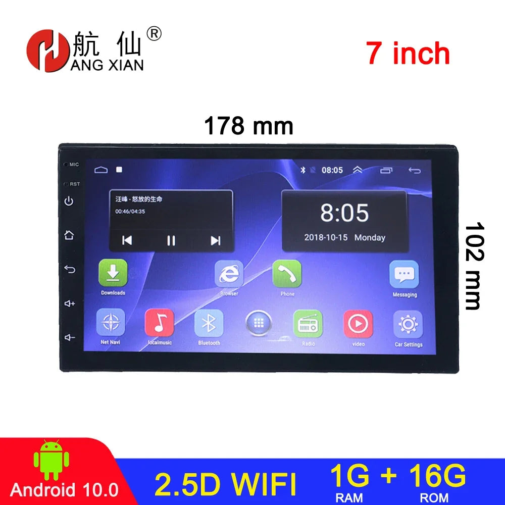 Radio de coche Android 2 DIN, 7, 9 y 10 pulgadas, estéreo, GPS, WIFI, Bluetooth, CarPlay, para Toyota, Volkswagen, Hyundai, Kia, Nissan, Honda y Lada.