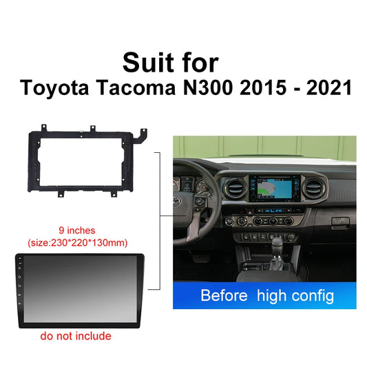 Car Radio For Toyota Tacoma N300 2015-2021 Android 2 Din dvd gps Stereo Mounting Bezel Faceplate Frame Kit