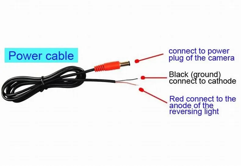 Cámara de visión trasera para coche AHD, monitor de vídeo HD para aparcamiento en reversa, lente de visión nocturna impermeable, cable de 6 m para radio de coche Android Mp5.