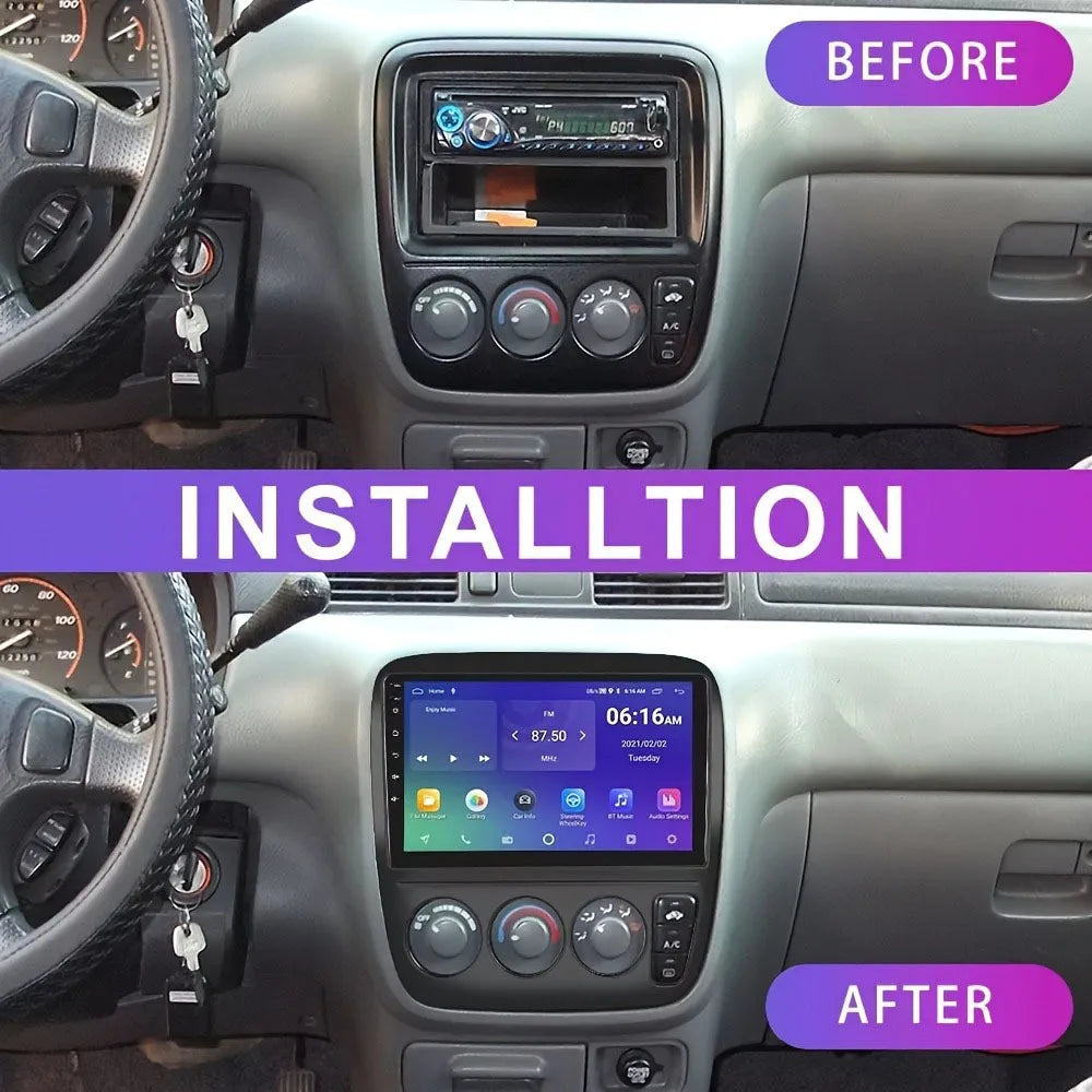 Car Radio Frame Fit for the 1998 for Honda CRV Android navigation frame 9inch Frame Fascias panel kit