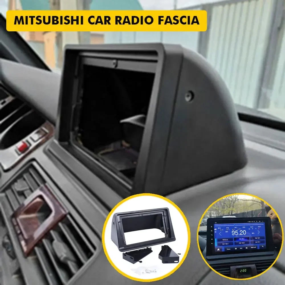 2 Din 9 дюймов автомобильная радиостанция Fascia для Mitsubishi Pajero Montero V31 Cheetah Kingbox стерео рамка пластина адаптер навигационная панель