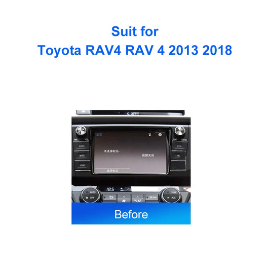 Car Radio Multimedia Video Player 10.1 Inch Installation Frame For Toyota RAV4 RAV 4 2013 2018 LHD Dash Fitting Panel Trim Kit