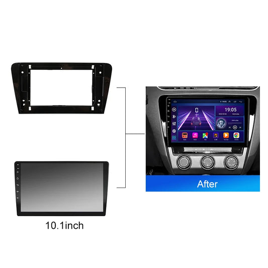2Din Car Radio Fascia frame for SKODA Octavia 3 A7 2013 2018 car Radio Panel Dash Kit Installation Frame Trim Bezel