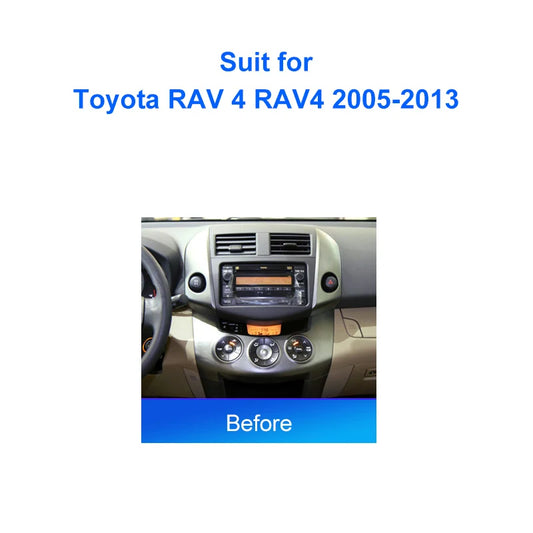 10.1 Inch Car Radio Fascia For Toyota RAV 4 RAV4 2005 2013 GPS MP5 Player Casing Frame 2 Din Head Unit Dash Cover Panel