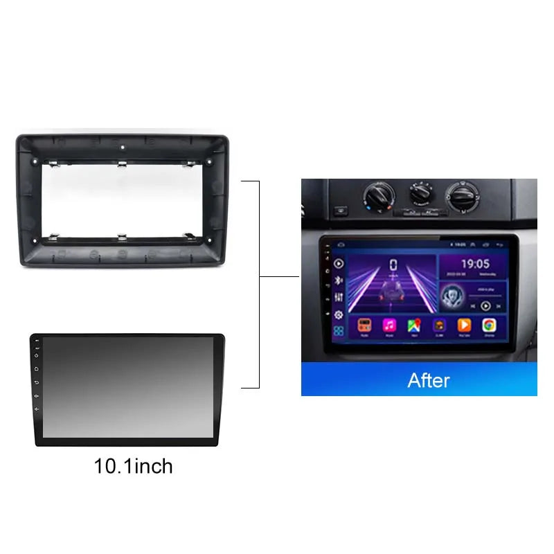 2 Din Car Radio Fascia frame for Skoda Fabia 2 2007 2014 car Radio Panel Dash Kit Installation Frame Trim Bezel