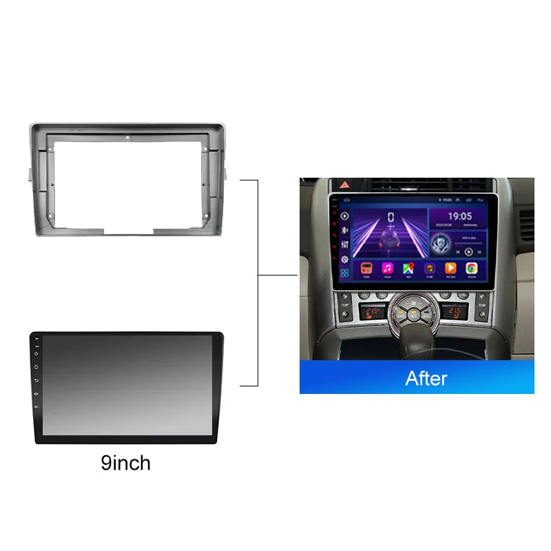 9 Inch Car Radio Fascia For Toyota Verso 2011 2012 2013 2014 2015 2016 Casing Frame 2 Din Head Unit Dash Cover Panel
