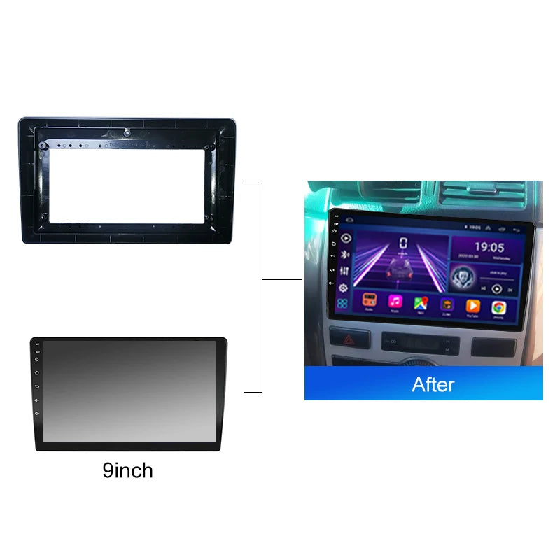 Car Radio For Toyota IPSUM Avensis Verso NISSAN ALMERA Android 2 Din dvd gps Stereo Mounting Bezel Faceplate Frame Kit
