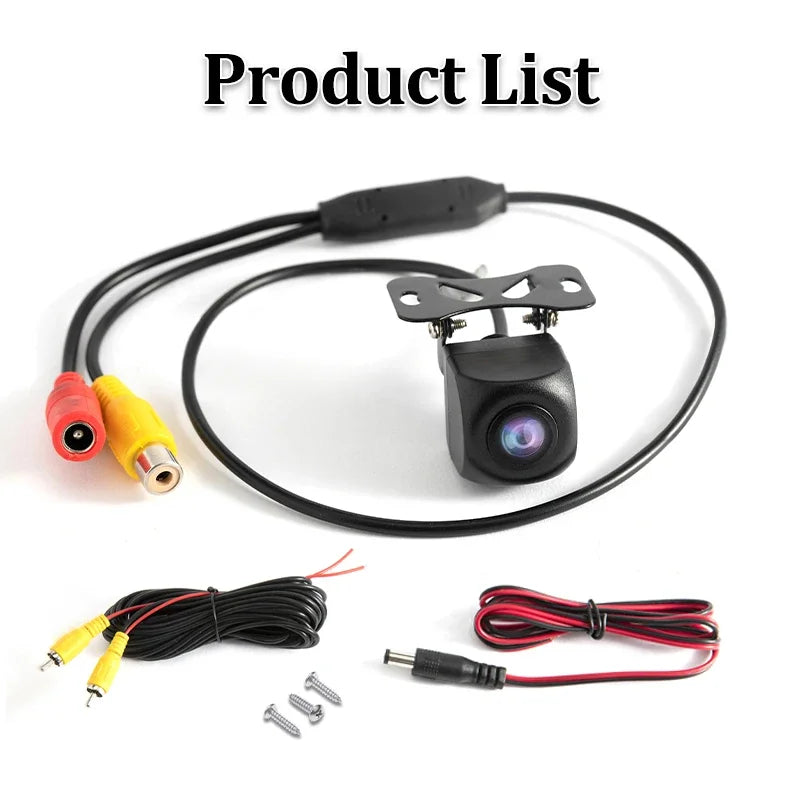 Cámara de visión trasera para coche AHD, monitor de vídeo HD para aparcamiento en reversa, lente de visión nocturna impermeable, cable de 6 m para radio de coche Android Mp5.