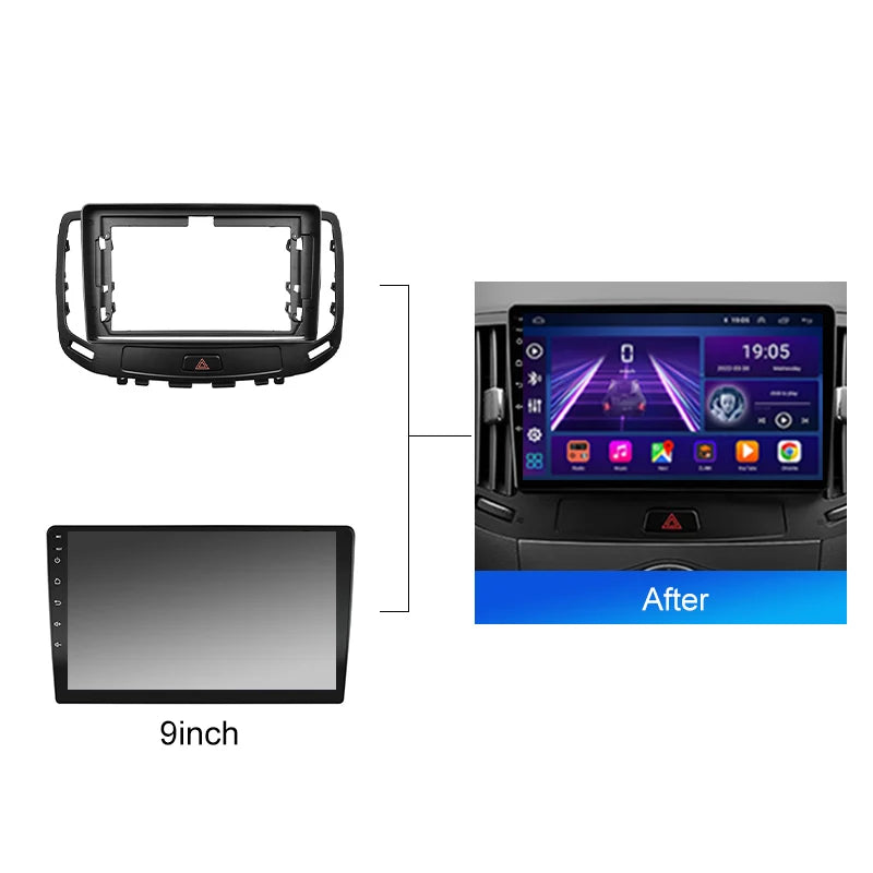 2 DIN Car Radio For Infiniti G4 G25 G35 G37 2006 2013 Android 2 Din dvd gps Stereo Mounting Bezel Faceplate Frame Kit