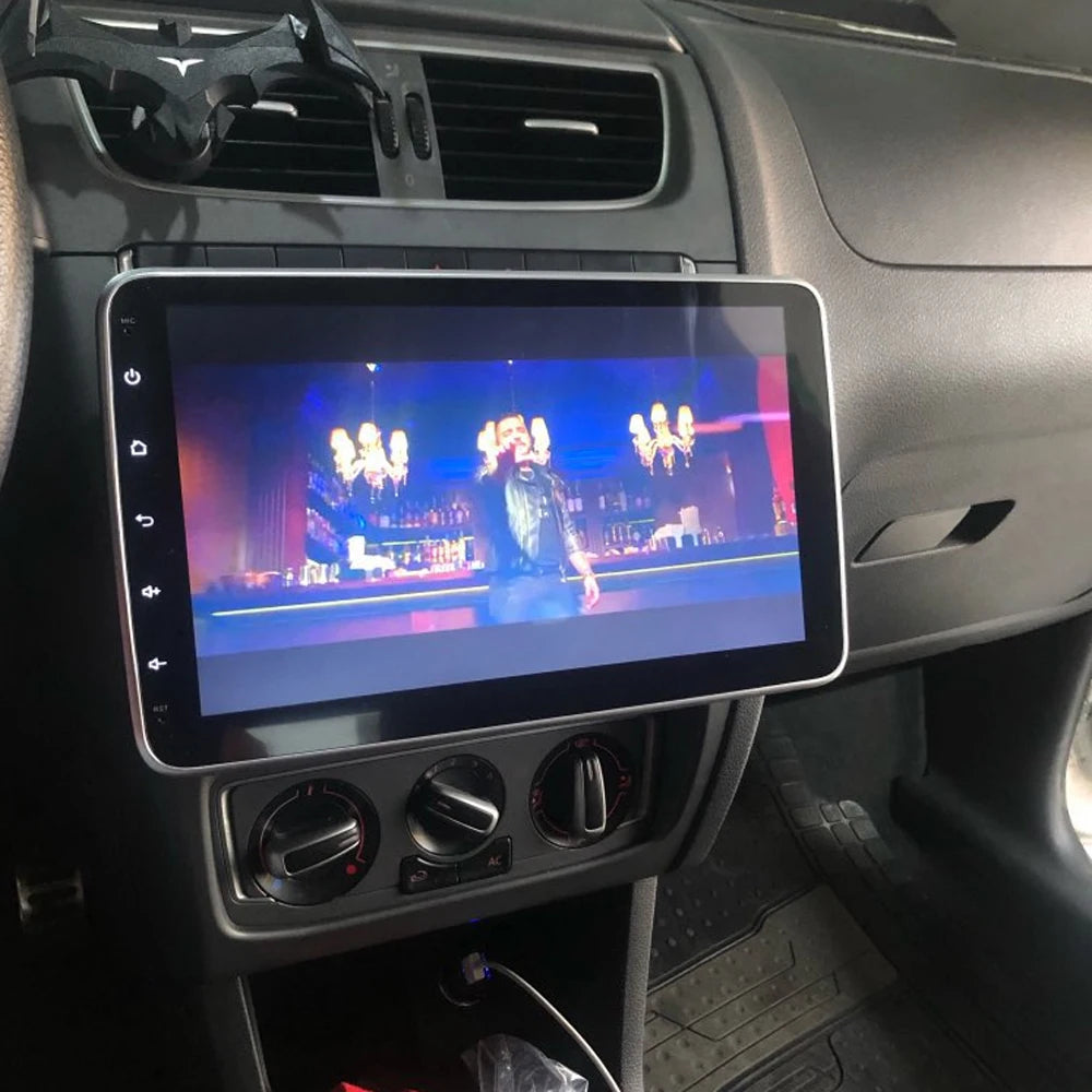 Вращающийся автомобильный мультимедийный проигрыватель 16/32G 4-ядерный стерео для Android 10 с экраном на 360 градусов вверх-вниз GPS WiFi радиоплеер