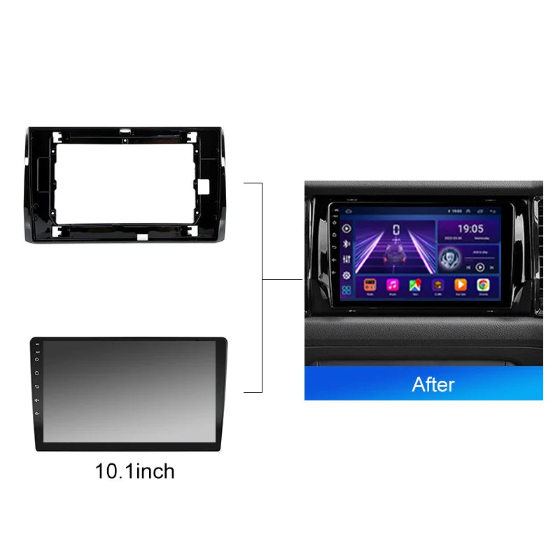 Car Radio For Skoda Kodiaq 2016 - 2021 Karoq NU7 2017 - 2021 Android 2 Din Stereo Mounting Bezel Faceplate Frame Kit