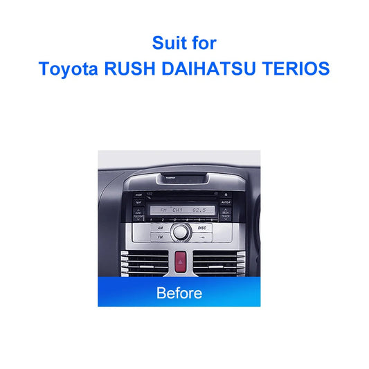Car Radio For Toyota RUSH DAIHATSU TERIOS 2006-2011 Android 2 Din dvd gps Stereo Mounting Bezel Faceplate Frame Kit