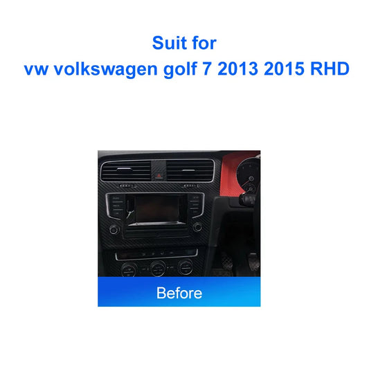 2 DIN Car Radio For vw volkswagen golf 7 2013 2015 RHD Android 2 Din dvd gps Stereo Mounting Bezel Faceplate Frame Kit