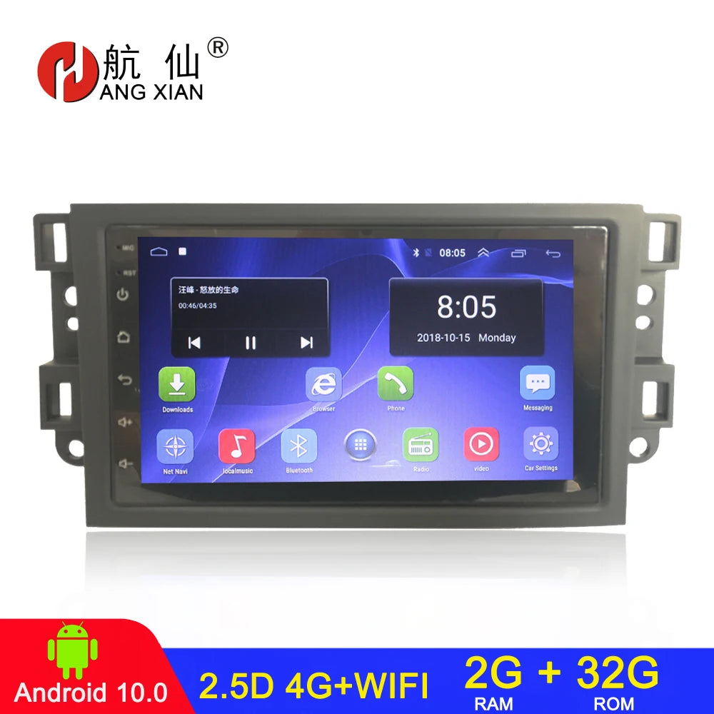 Radio de coche 2 din Android 10 para Chevrolet Lova Captiva Gentra Aveo Epica 2006-2011 accesorios multimedia para coche carplay
