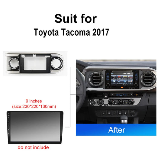 Car Radio For Toyota Tacoma 2017 Android 2 Din dvd gps Stereo Mounting Bezel Faceplate Frame Kit