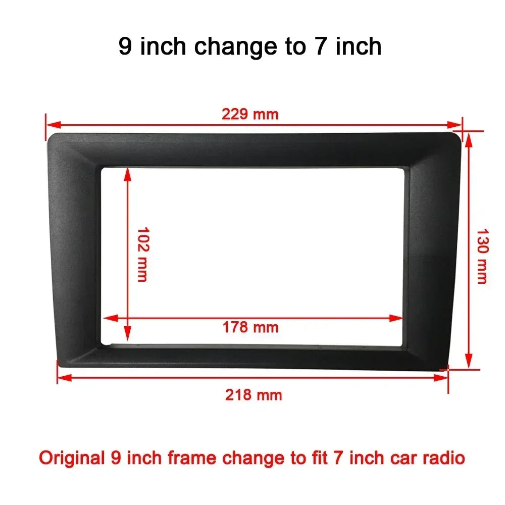 9 10 inch to 7, 9 to 10 inch car radio frame car radio switch frame suitable for all auto models car radio fascia convert frame