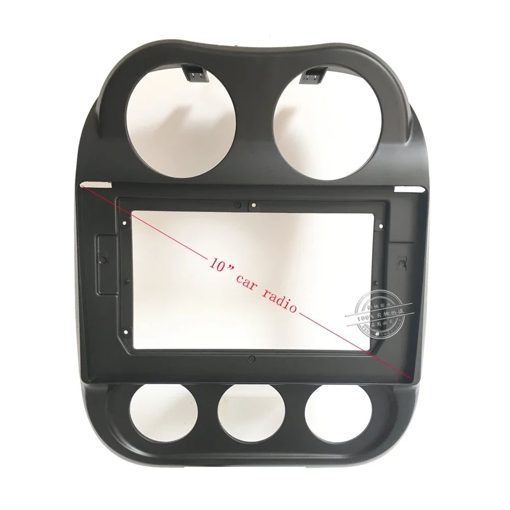 2 Din Car DVD Frame Audio Fitting Adaptor Dash Trim Kits Facia Panel For Jeep Compass 2011 car Radio video player