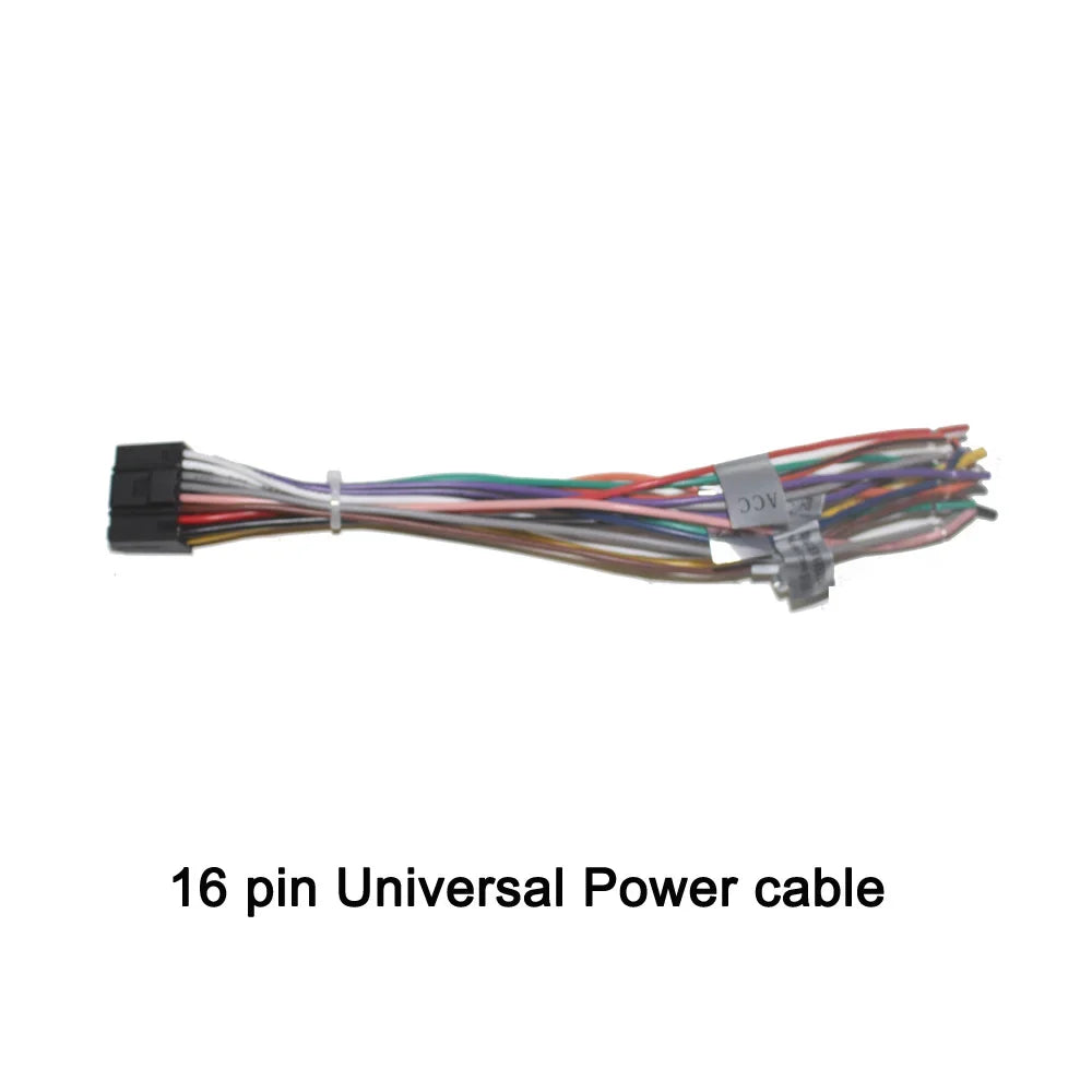 20 P car radio cable Car Stereo Plug Radio RCA Output AUX Wire Harness Wiring Connector Adaptor subwoofer cable 4G SIM card slot