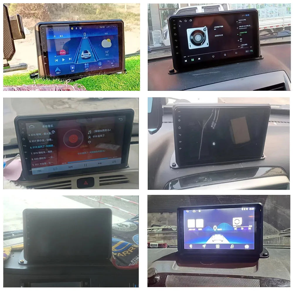 Marco de radio 2 DIN de 9/10" para coche antiguo, camión, caravana, autocaravana, estéreo, panel de instrumentos doble DIN, marco universal para radio de coche.