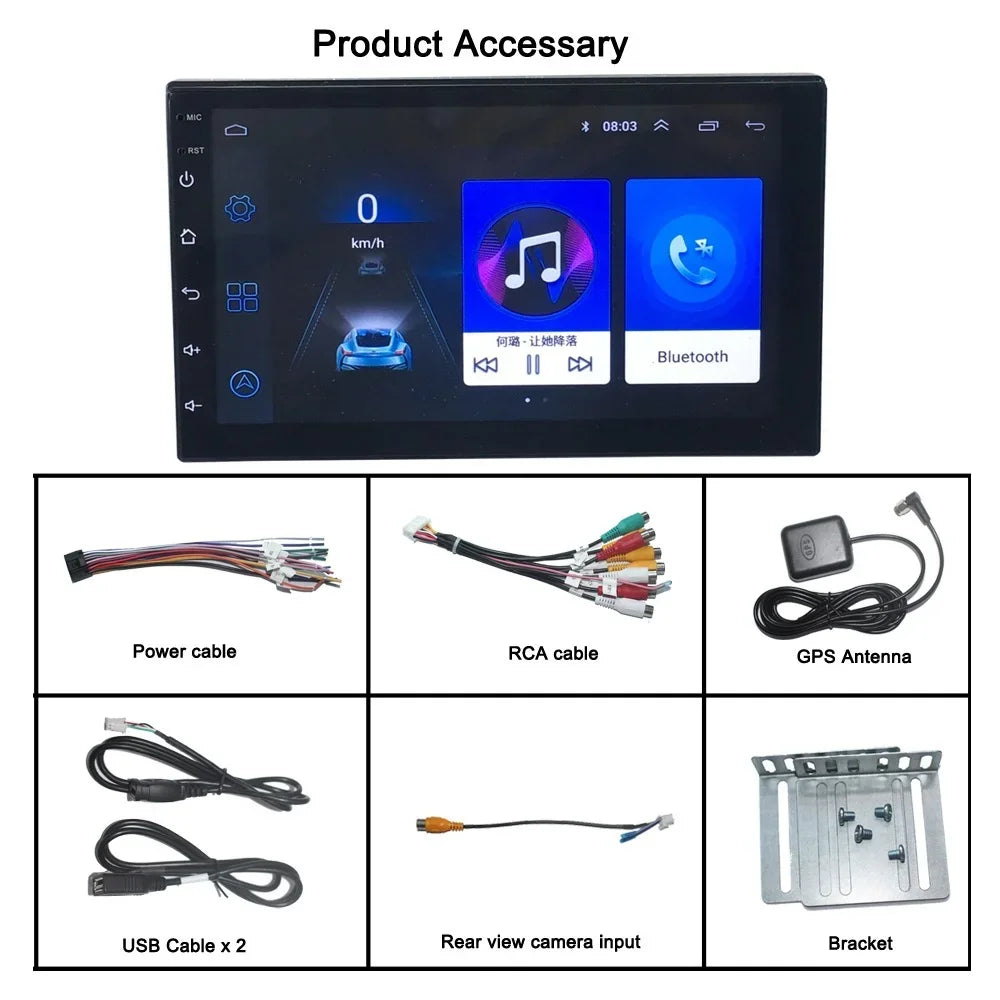 Radio de coche Android 2 DIN, 7, 9 y 10 pulgadas, estéreo, GPS, WIFI, Bluetooth, CarPlay, para Toyota, Volkswagen, Hyundai, Kia, Nissan, Honda y Lada.