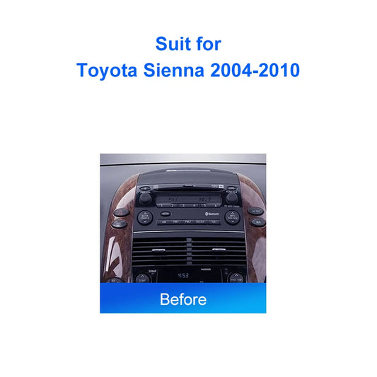 Car Radio For Toyota Sienna 2004-2010 Android 2 Din dvd gps Stereo Mounting Bezel Faceplate Frame Kit