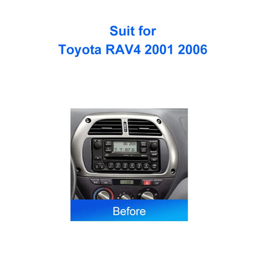 Car Radio For Toyota RAV4 2001 2006 Android 2 Din dvd gps Stereo Mounting Bezel Faceplate Frame Kit
