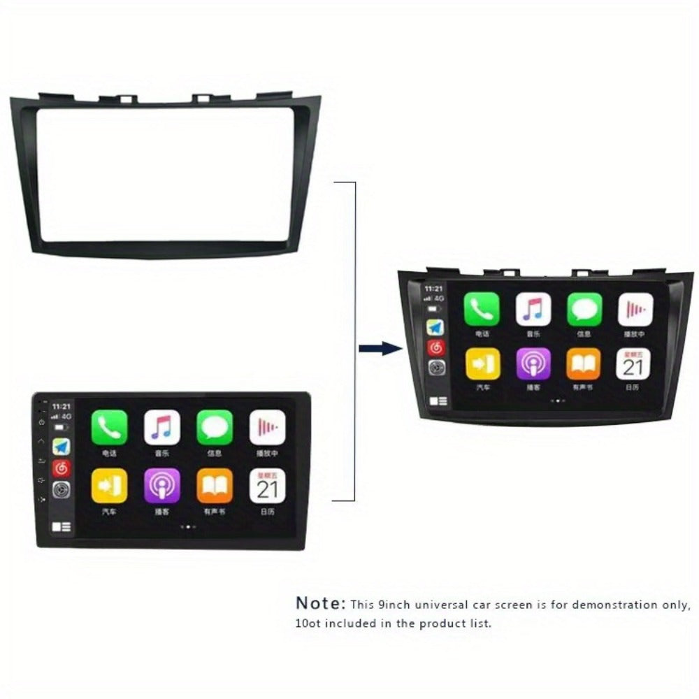 9" Car radio frame Stereo Installation Dash Kit for SUZUKI SWIFT ERTIGA 2010-2016 Plastic car Radio Mount Frame Trim Panel