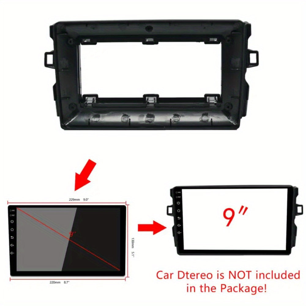 Car Radio For Toyota Auris 2006-2012 Android 2 Din dvd gps Stereo Mounting Bezel Faceplate Frame Kit