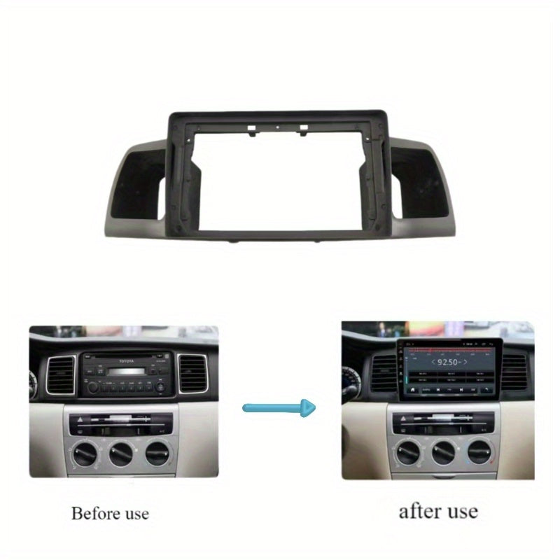 2 Din Car radio 9'' Fascia Frame For Toyota Corolla E120 e 120 BYD F3 2007-2011 Dashboard Fascia Stereo Panel Dash Kit