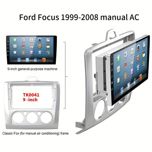 9 inch Car Radio Frame Fascia For FORD FOCUS 2005-2011 MANUAL AC/AUTO AC auto Dash Trim Kits Panel car Radio Multimedia Dash Kit frame